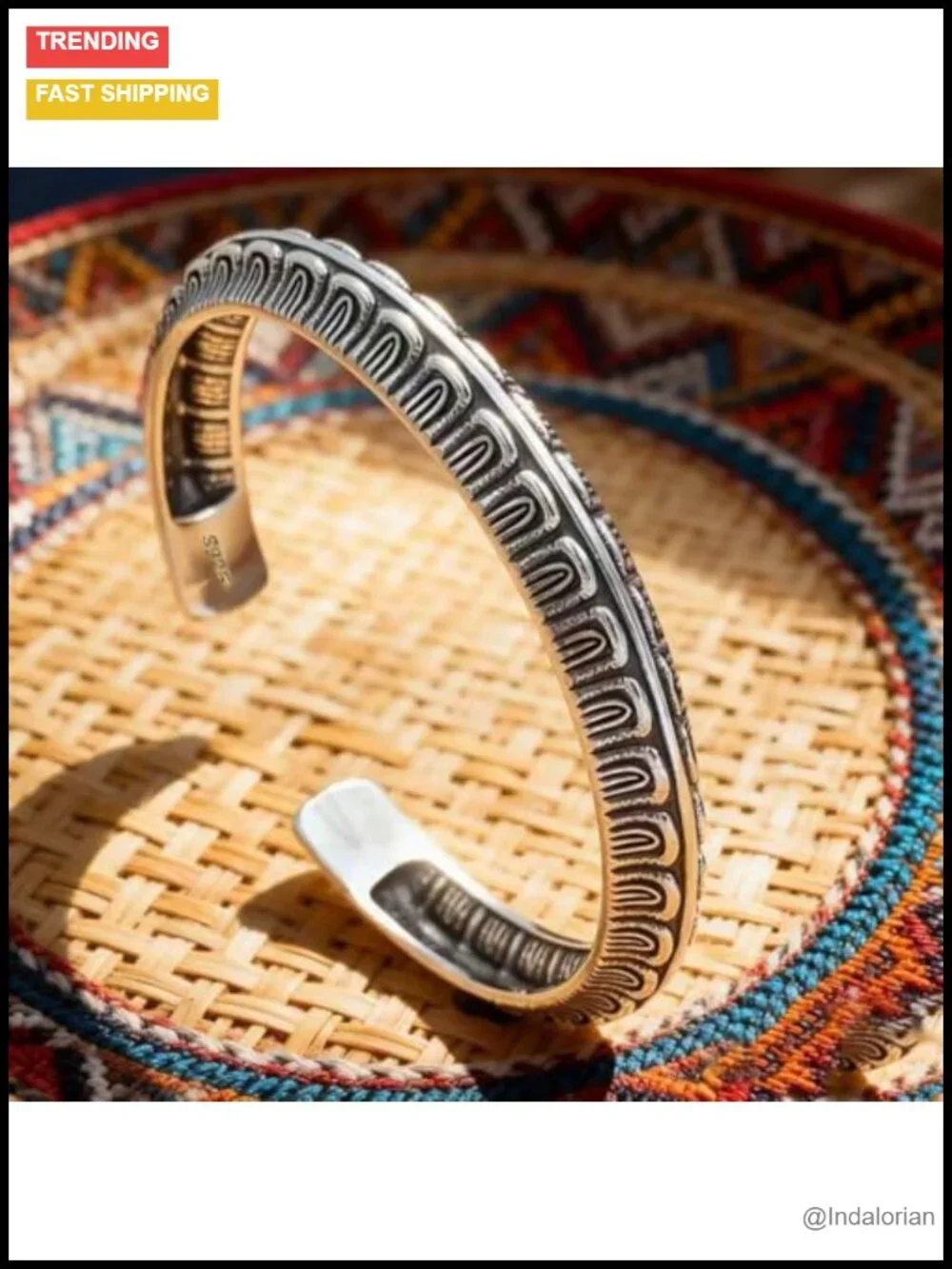 Sterling Silver Stacked Bangle Bracelet